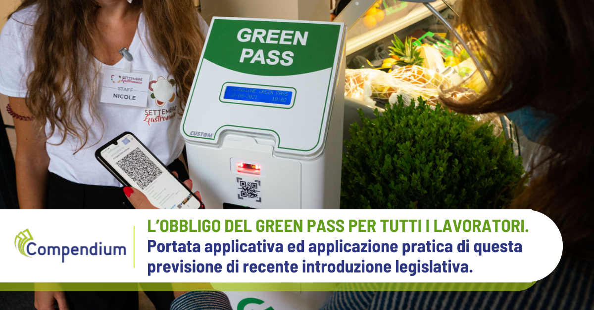 Green pass obbligatorio