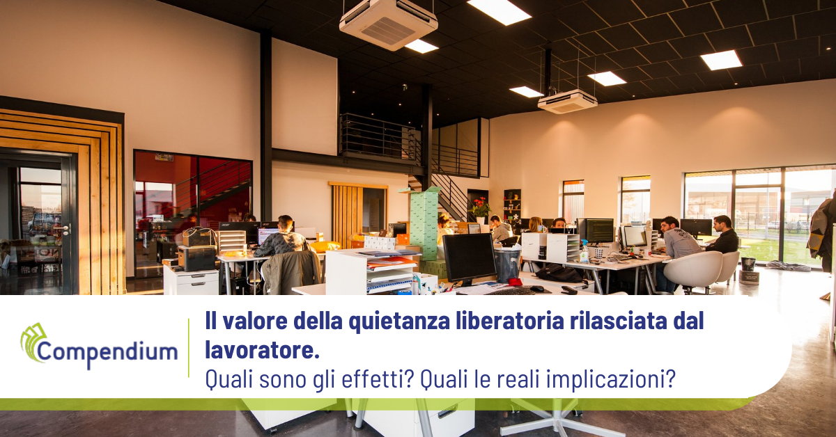 Quietanza rapporto di lavoro