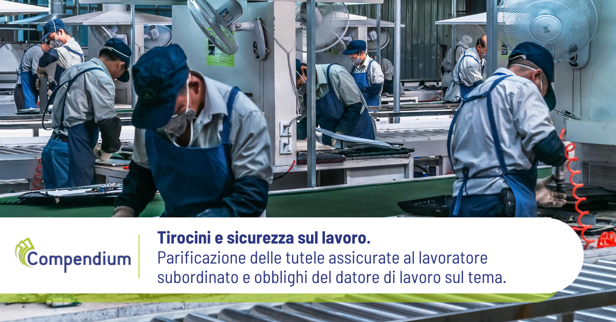 Tirocini e sicurezza sul lavoro